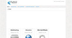 Desktop Screenshot of flyhost.de